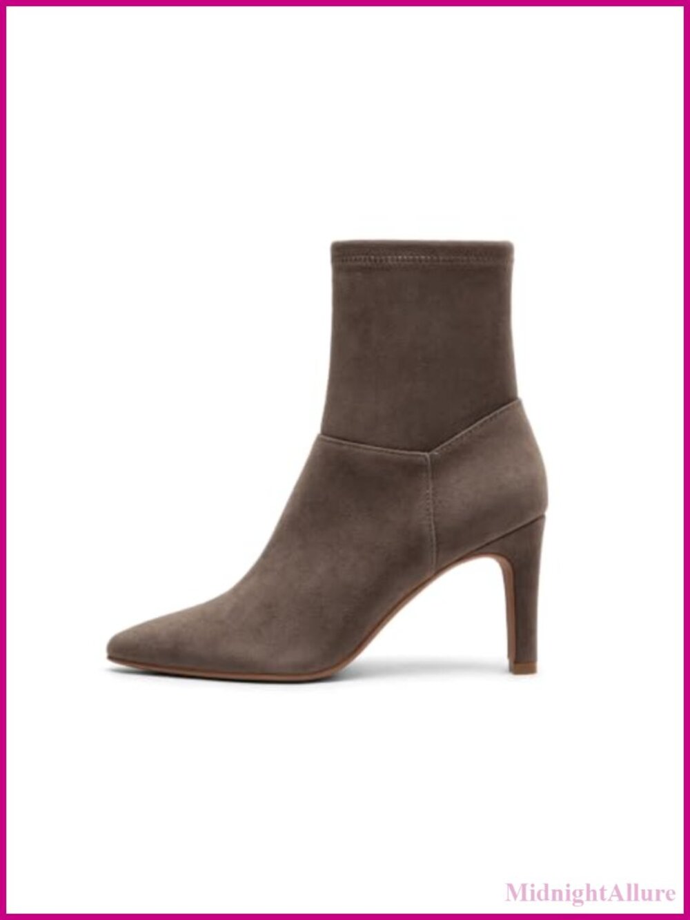 Womens Ankle Boots Chunky High Heel Square Toe Zip Dress Booties